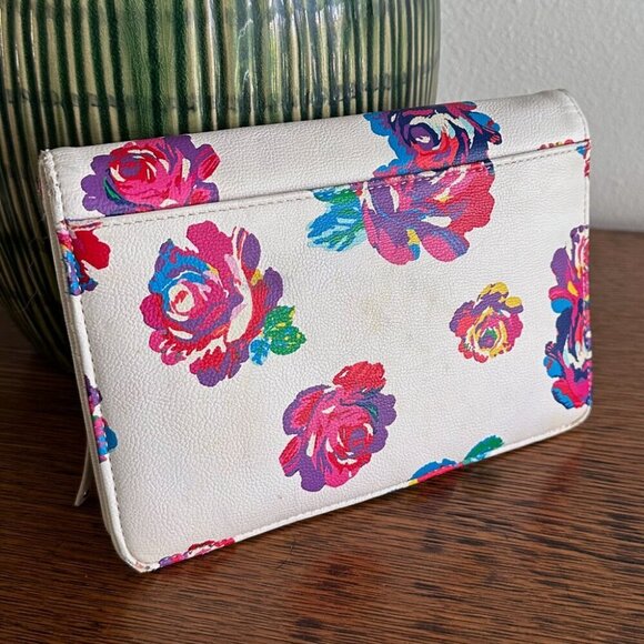 Betsey Johnson Floral Fringed Clutch Purse - Picture 2 of 5